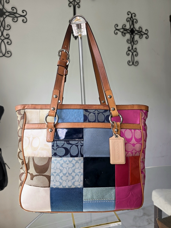 Coach Patchwork Multicolor Tote